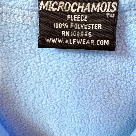 Kühl Microchamois Fleece Zip Jacket in Light Blue Stripe Ribbing S - Picture 4 of 12